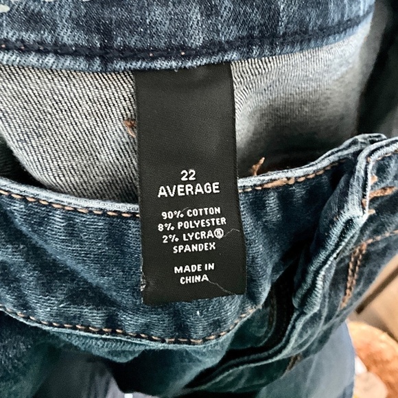 Lane Bryant Women’s Denim Jeans Dark Wash Straight leg Boot Cut Sz 22 - Picture 6 of 14